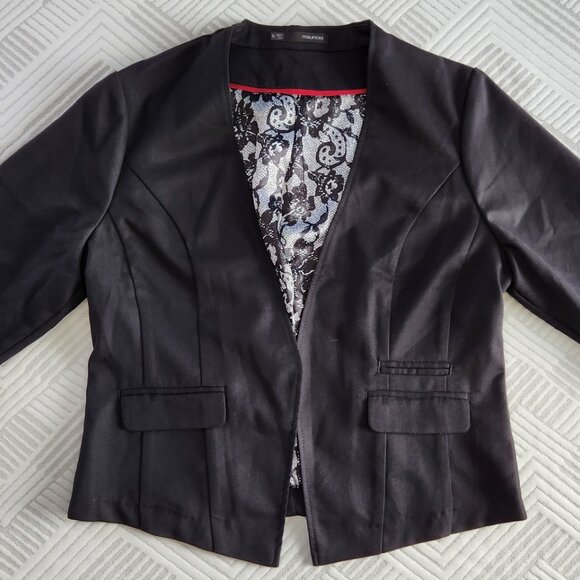 Maurices 3/4 sleeve Jacket XL Black - Picture 3 of 7
